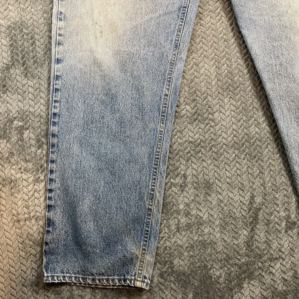 Carhartt Relaxed Fit Denim Jeans Mens 42x30 Light Wash Distressed Workwear USA